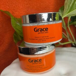Grace Orange and Silver Skincare Set